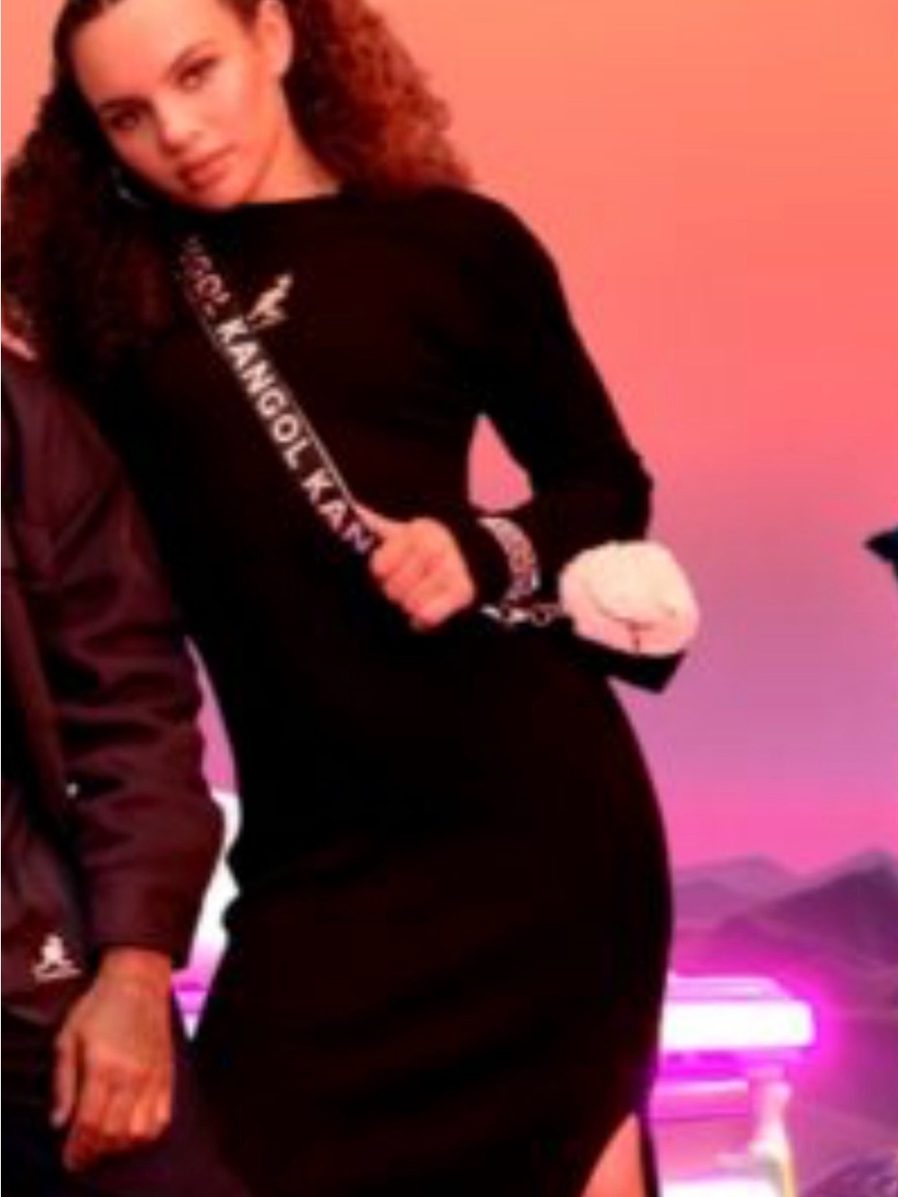 Kangol x H&M Bodycon Maxi Sweater Dress M